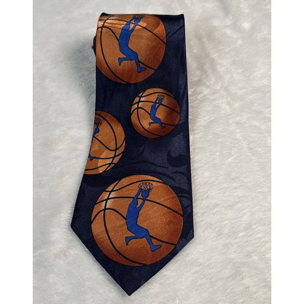 Basketball Neck Tie Steven Harris Hoops Net Sports Coach Novelty Tie